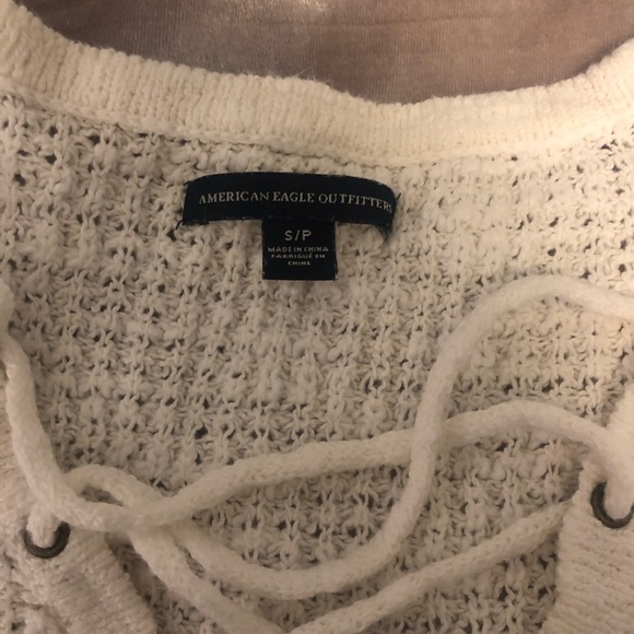 American Eagle lace up sweater - S - Picture 3 of 6